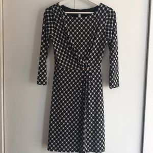 Gilli Dress, Black & Cream, Size Small